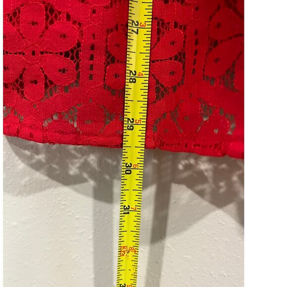 The Limited Size 2X Red Lace Sleeveless Tunic Top Romantic Boho Cottagecore - Picture 11 of 11